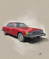 Custom Car Portrait Drawing From Photo