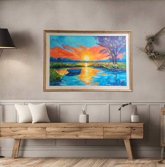 The Magic of Sunset – Acrylic Painting