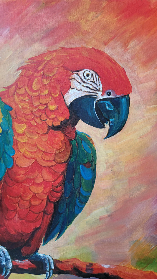 Parrot Acrylic on canvas
