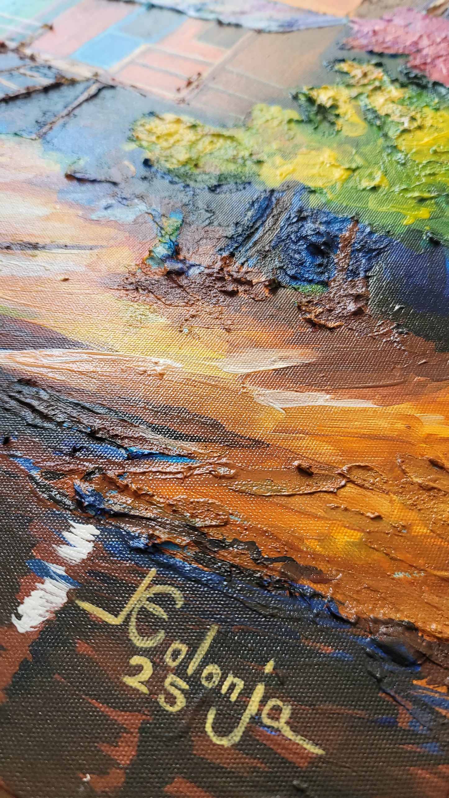 Enchanted Riverside Retreat – Acrylic Painting