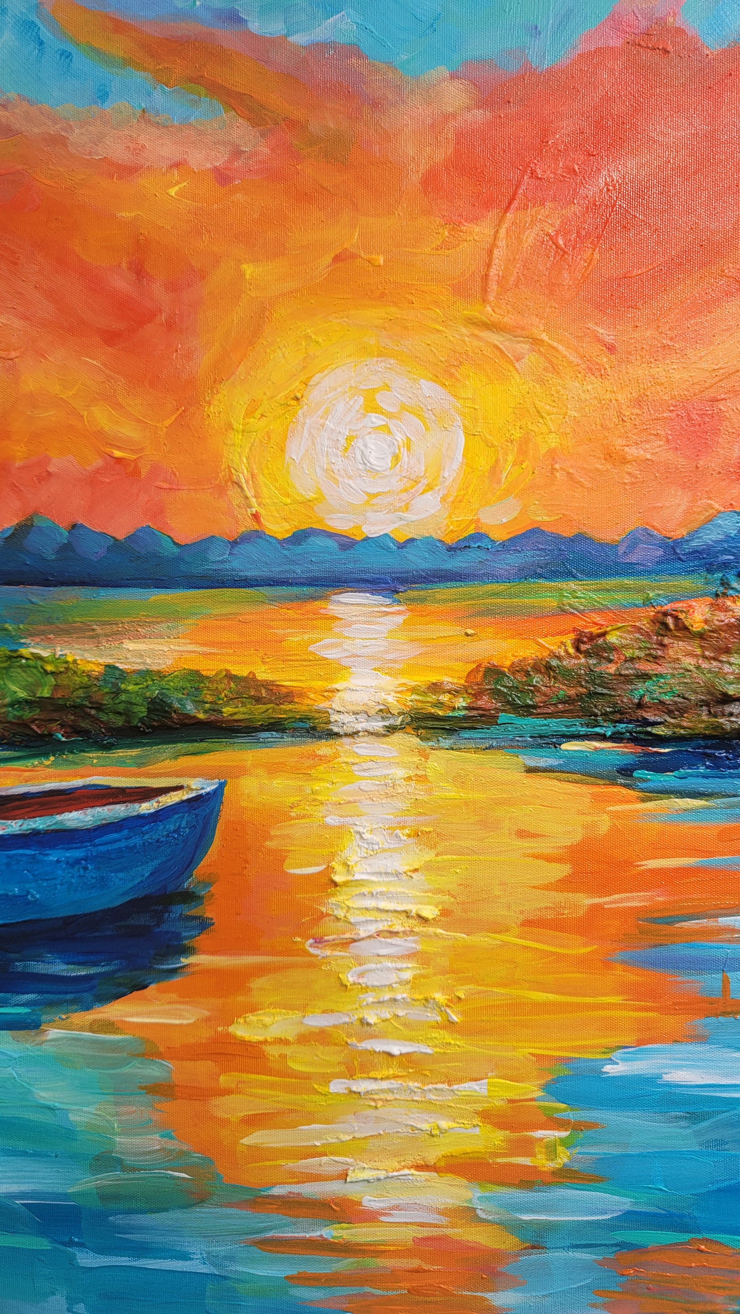 The Magic of Sunset – Acrylic Painting