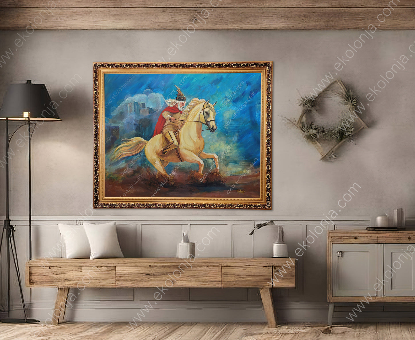 Gjergj Kastrioti Skanderbeg – Acrylic on Canvas 80x100cm (Unframed, Rolled Canvas)