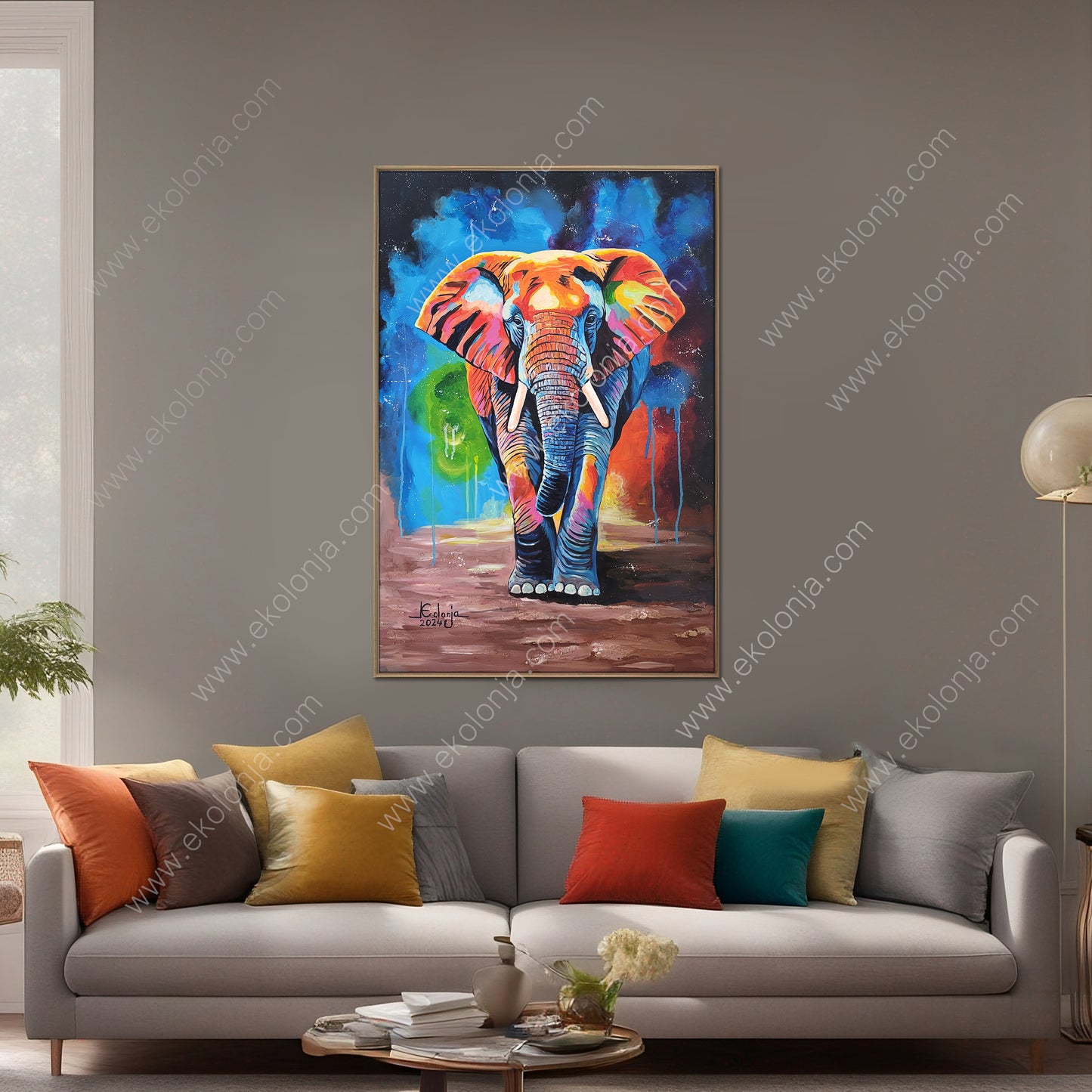 Elephant – Acrylic on Canvas