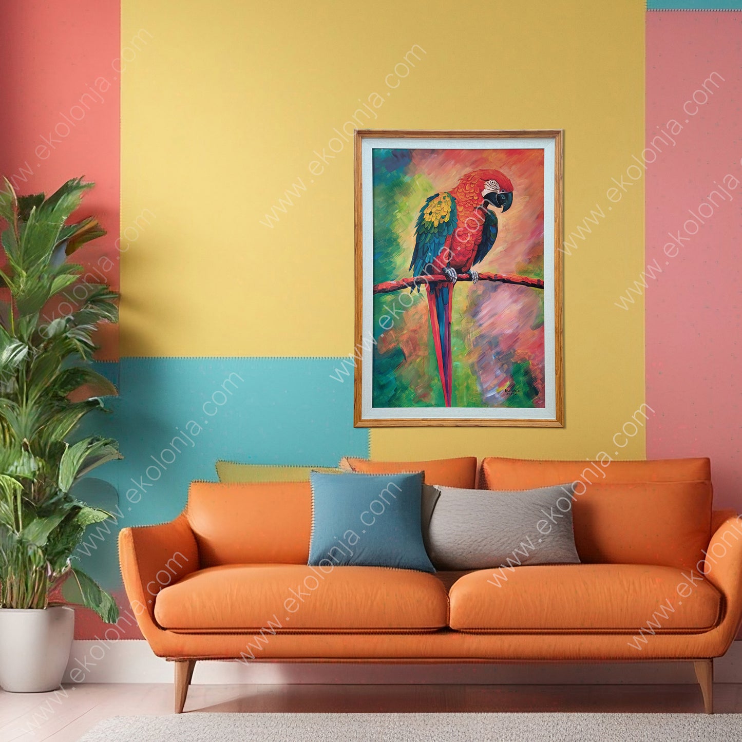 Parrot Acrylic on canvas