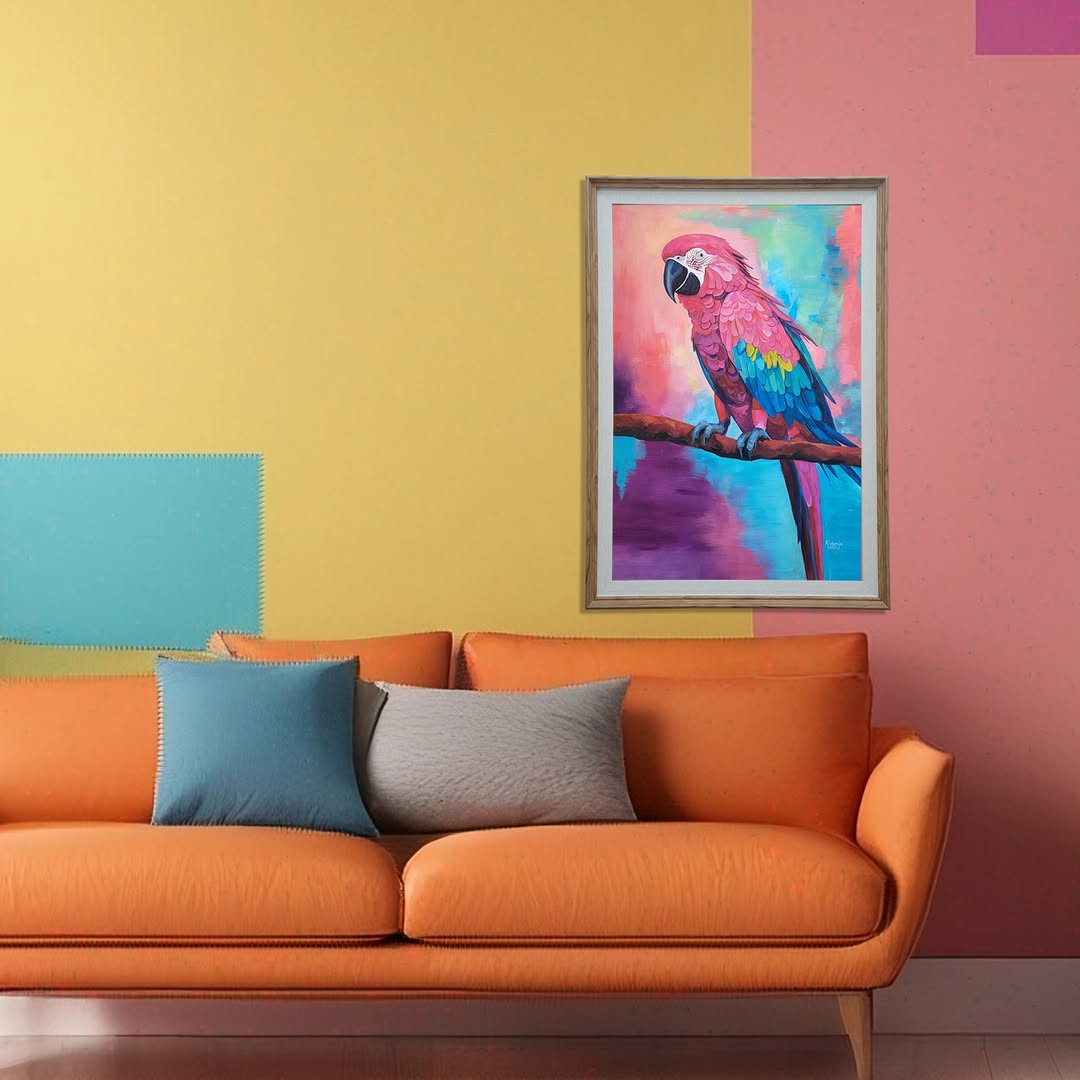 Parrot Acrylic on canvas 2