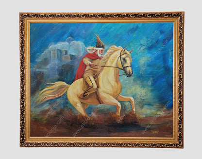 Gjergj Kastrioti Skanderbeg – Acrylic on Canvas 80x100cm (Unframed, Rolled Canvas)