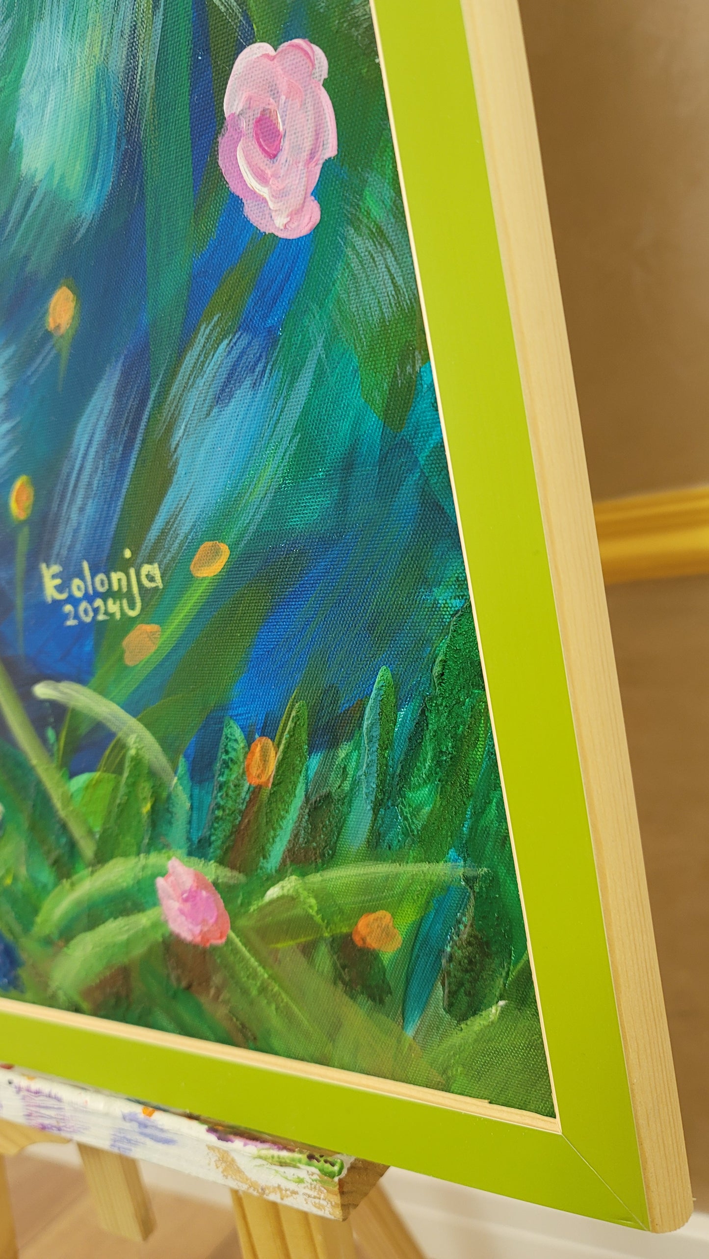 Colorful Bunny – Impressionist Painting for Kids' Rooms