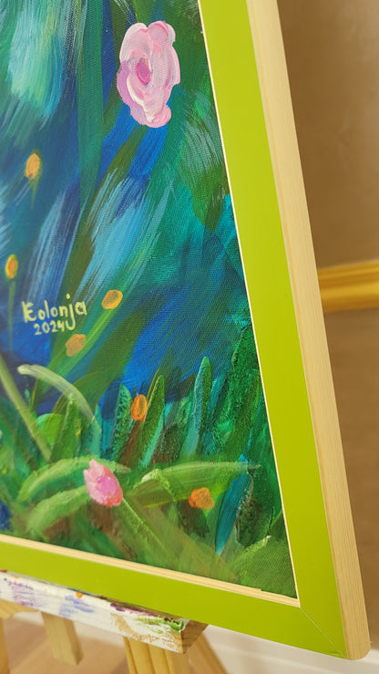 Colorful Bunny – Impressionist Painting for Kids' Rooms