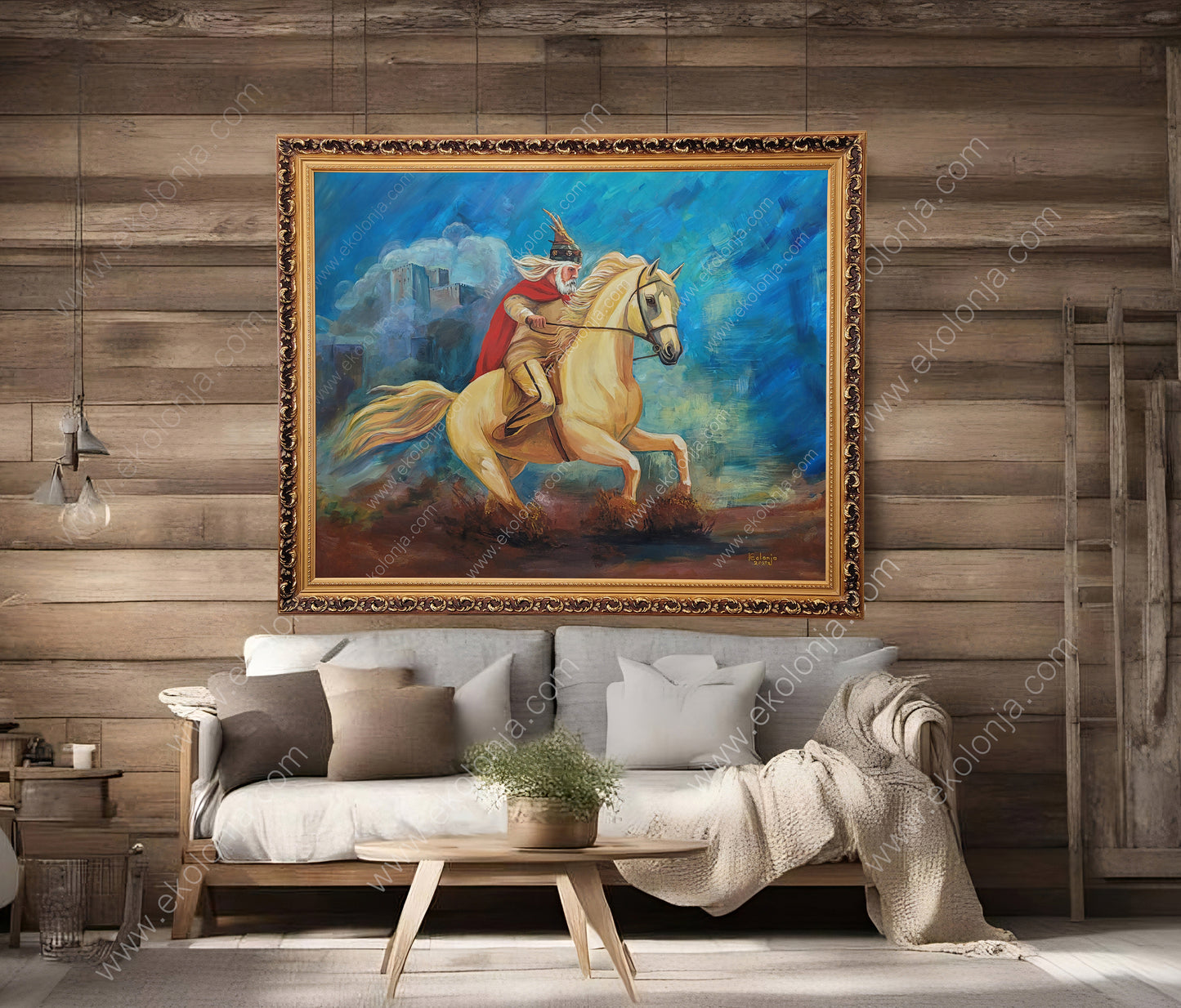 Gjergj Kastrioti Skanderbeg – Acrylic on Canvas 80x100cm (Unframed, Rolled Canvas)